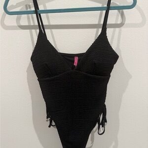 Betsey Johnson Black Swim Suit